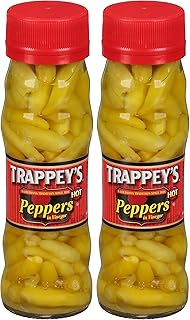 Trappey's Hot Peppers in Vinegar, 4.5 Ounce (Pack of 2)