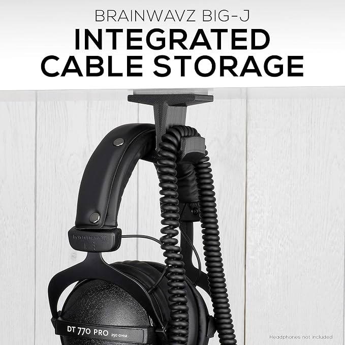 Soporte para auriculares BigJ BRAINWAVZ (2 Pack) negro miniatura 3