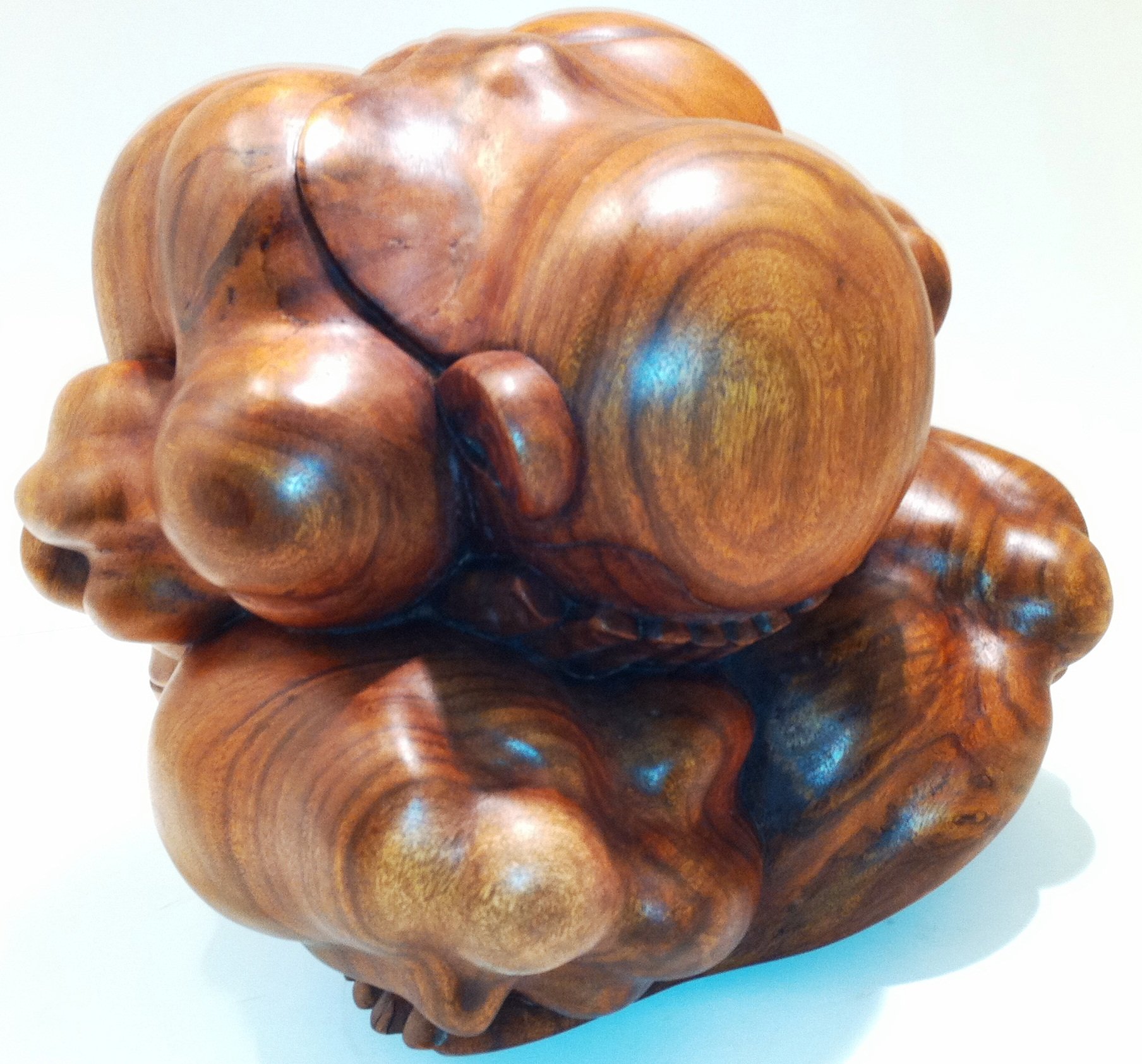 Yogi En Bois Sculpté Main - Suarwood 16 Cm - Décoration Zen Et Bouddhiste
