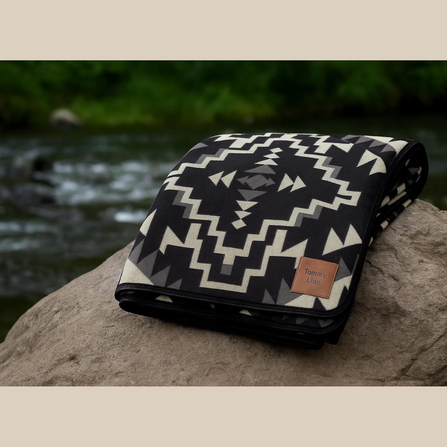 Tommy Lion - Cozy Alpaca Wool Blanket, Hypoallergenic, Soft, Lightweight, Handwoven, Sensitive Skin Friendly. Made in Ecuador. Real Alpaca. Queen Size. Natural Black Color - Image 4