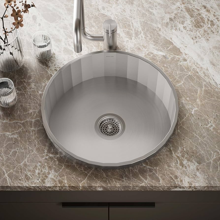 KOHLER 3674-NA Brinx Top-Mount Bar Sink, Stainless Steel