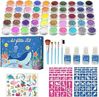 Miúdos temporários do tatuagem do brilho,tatuagem falso para meninas - Tatuagens temporárias brilhantes e coloridas, presentes para festa aniversário Halloween Carnaval Festival Bairong