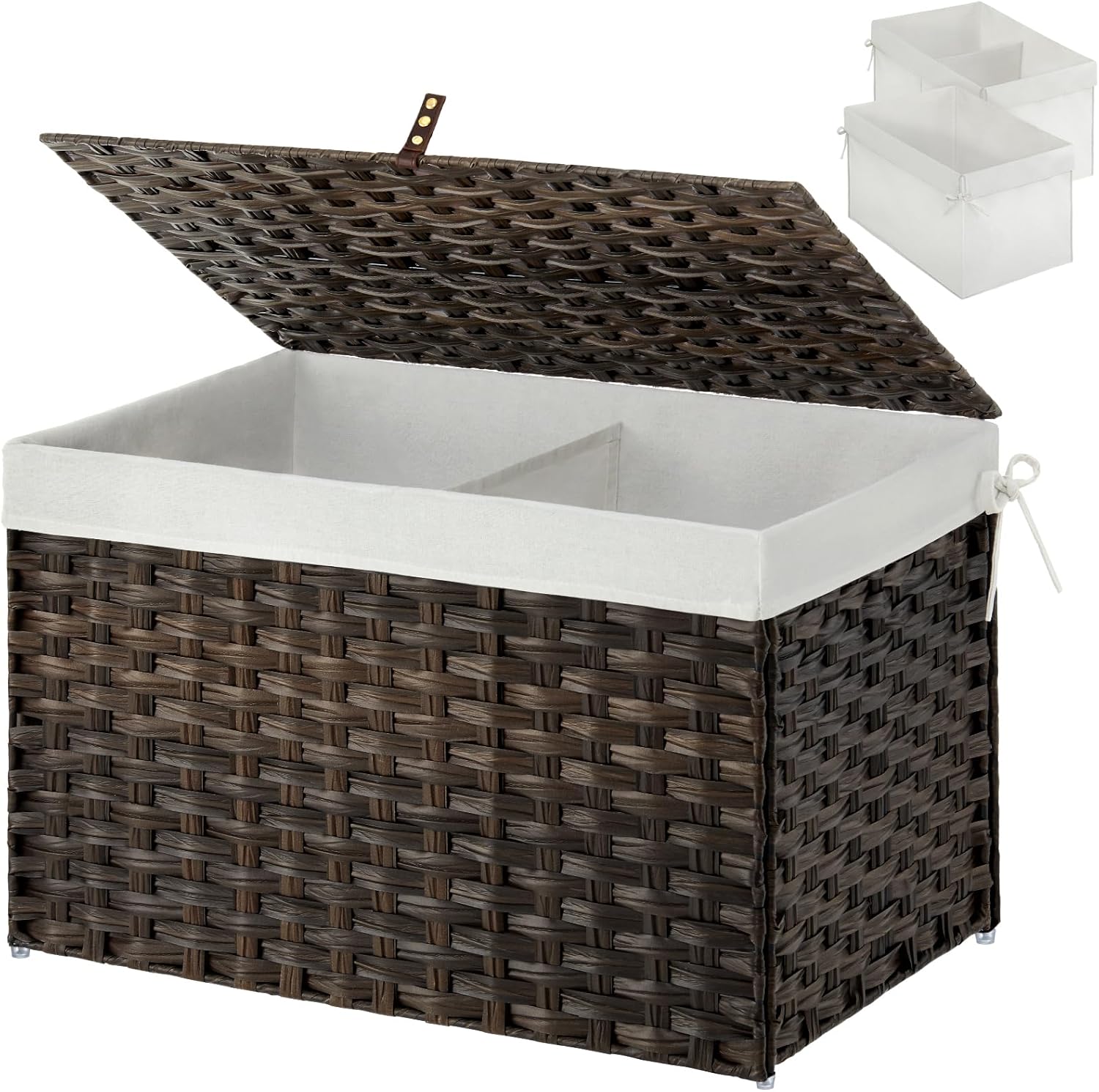 GREENSTELL 105L Storage Basket with Lid and Liners