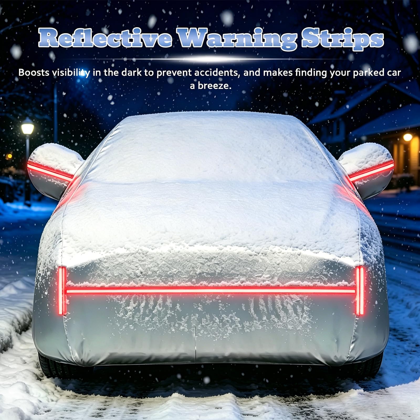 Copri Auto per BMW i4 Funda,Copertura Auto Resistente ad Acqua Polvere Neve Sole Freddo, Strisce Riflettenti a forma di H,Tutte Le Stagioni