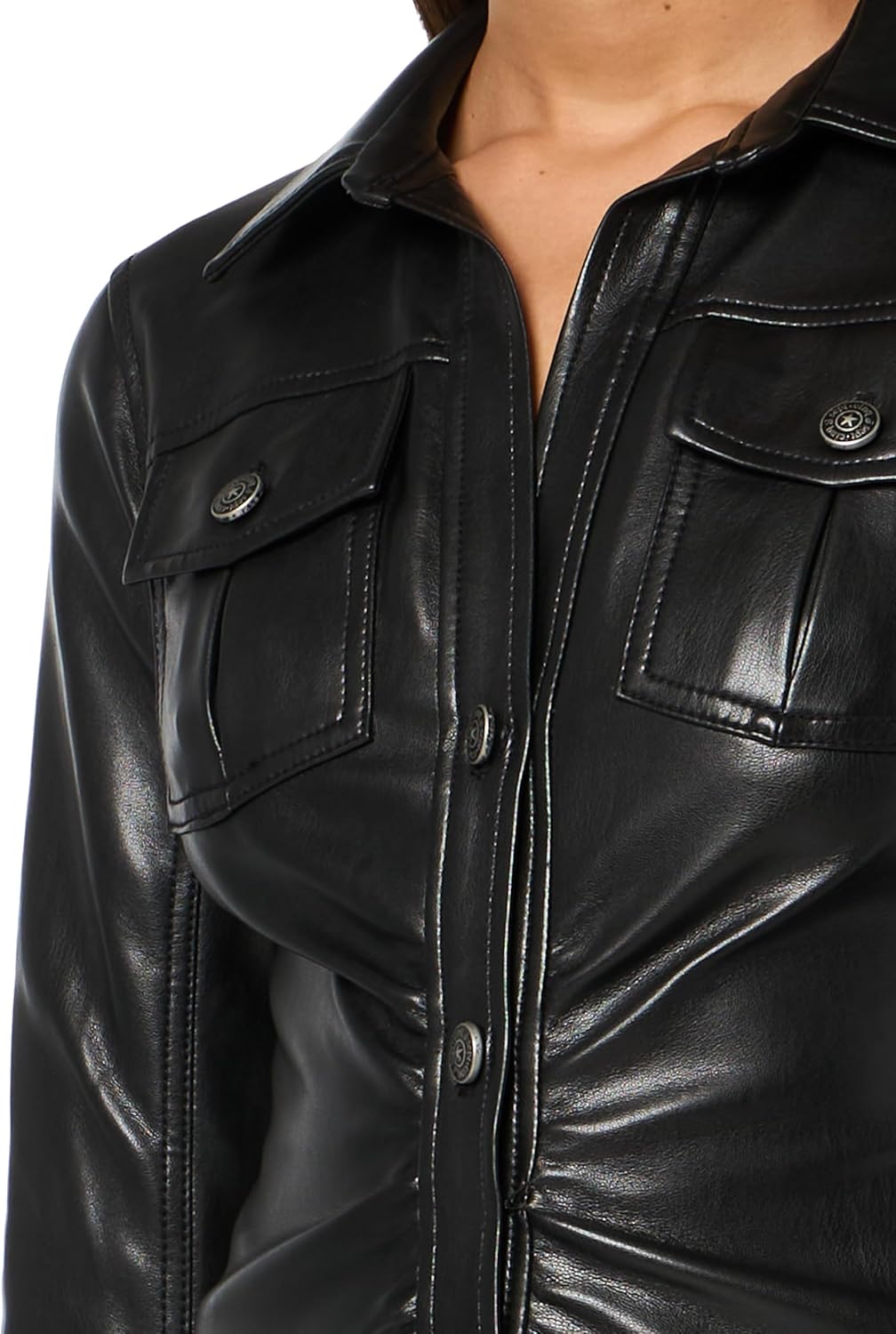 Cinq à Sept Womens Vegan Leather Alizee Dress - Image 3