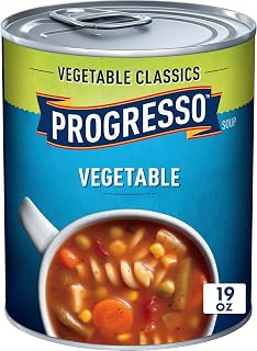 Progresso Vegetable Classics Soup, 19 oz Canned Vegetable Soup with Rotini Pasta - No Artificial Flavors or Colors