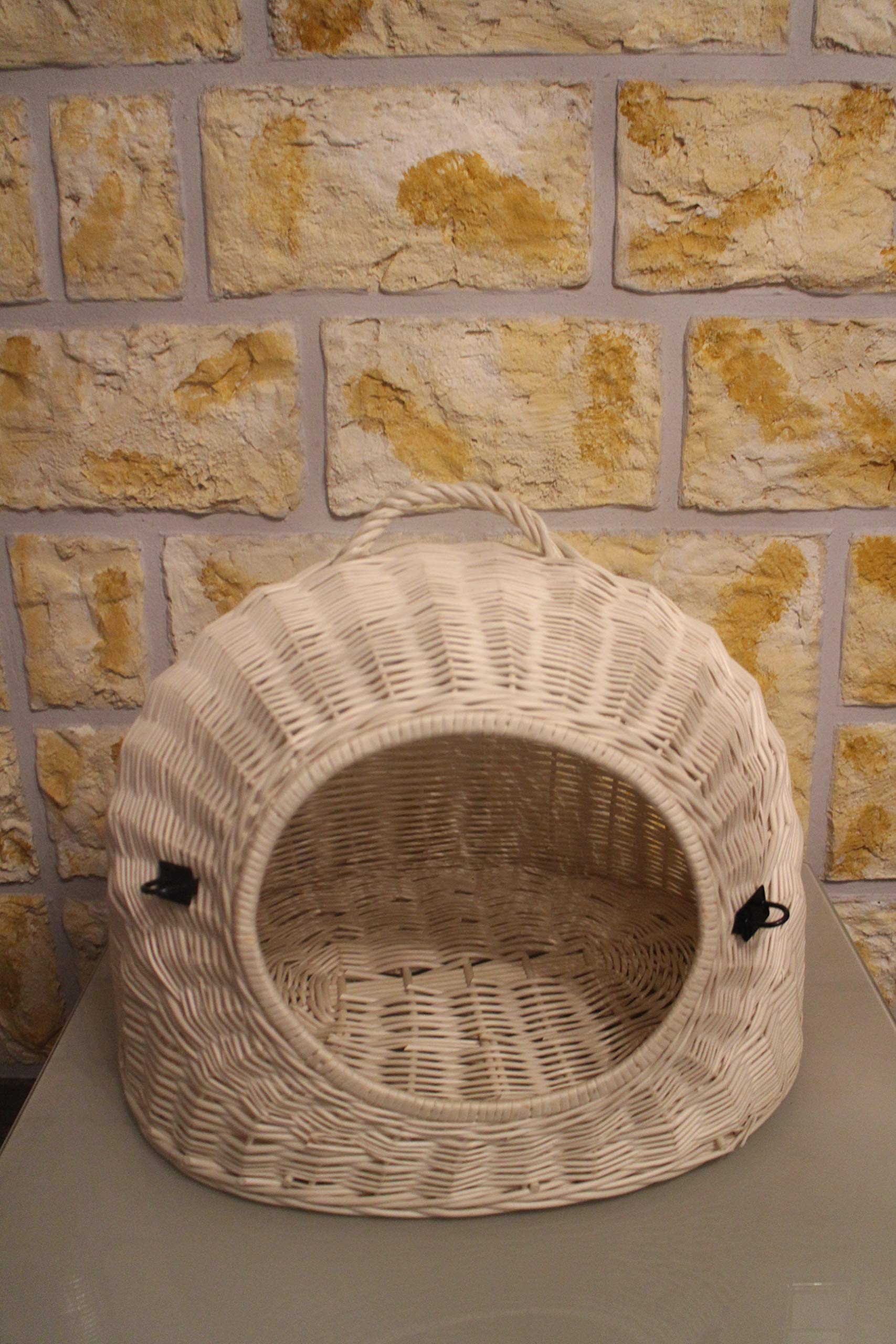 Katzentransportkorb Katzenhöhle Transportkorb Katzenkorb Weidenkorb Korb Katze (ohne Kissen)