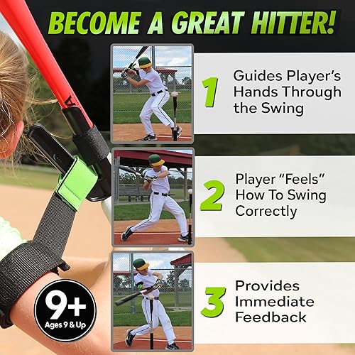 Miniatura 2 de SWINGRAIL Béisbol/Softbol Swing Trainer Aid - Equipo para batear y golpear
