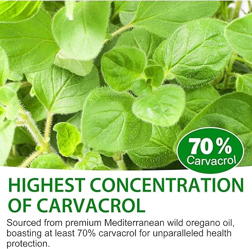 Miniatura 3 de Paquete de 2 gotas líquidas de aceite de orégano orgánico, suplemento de hierbas naturales con aceite de gotas de orégano, inmune, apoyo digestivo