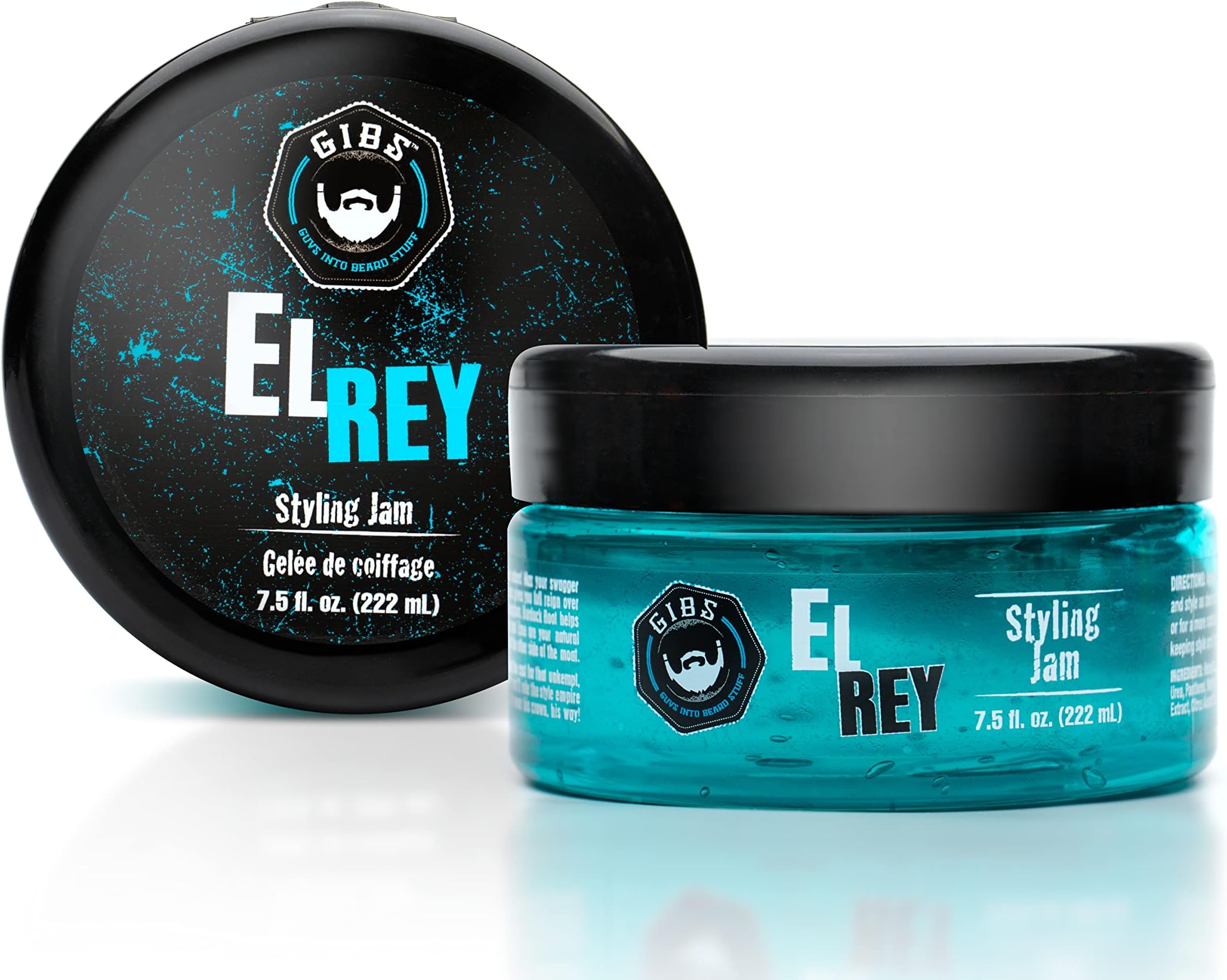 GIBS Grooming El Rey Styling Jam for Men, Medium Hold Hair Gel