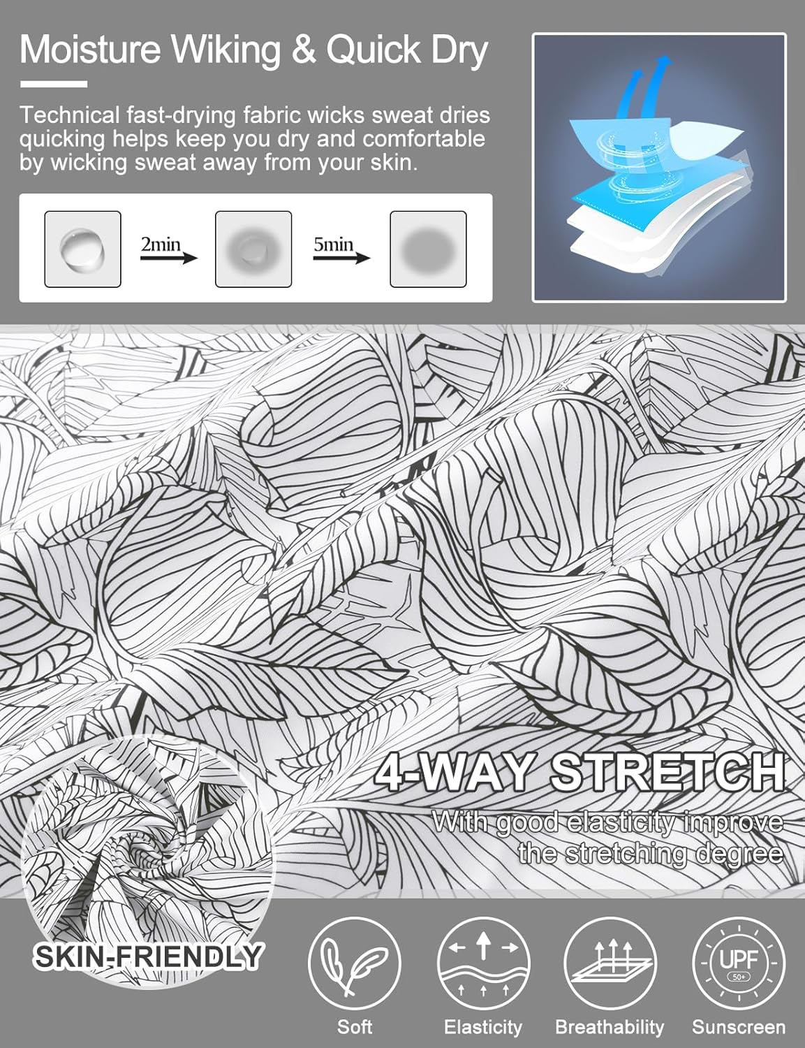 Cucuchy Womens Golf Shirt Quick Dry 3/4 Sleeve Quarter Zip Polo Workout Tops Tennis Shirts S-XXL - Image 5