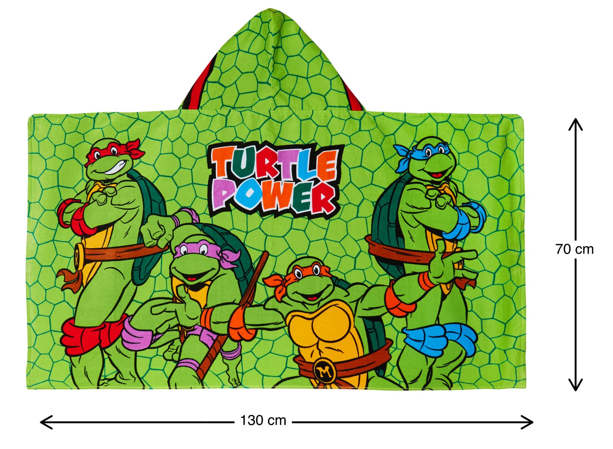 Asciugamano con cappuccio Tartarughe Ninja Teenage Mutant Poncho Raphael 100% cotone Asciugamano da spiaggia Vestire Asciugamano da bagno Avvolgente