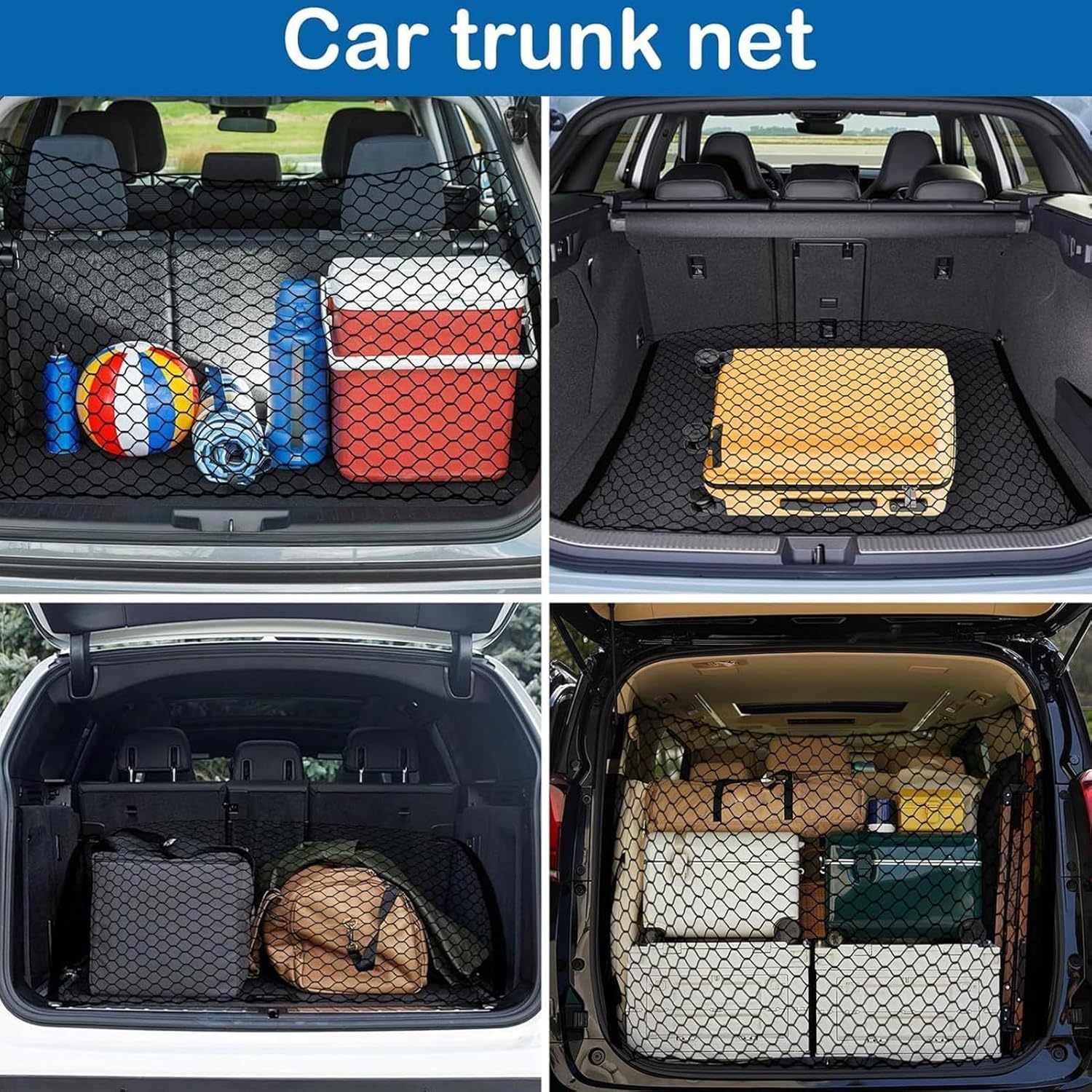 Dog Barrier for SUV – Safety Net for Rear Seat Vehicle Accessory | Barrier Net Transport Car – for SUV Truck Van Trunk Seat Back Travel Road 10