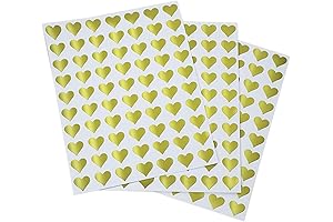 Royal Green 350-Pack Gold Decorative Heart Stickers