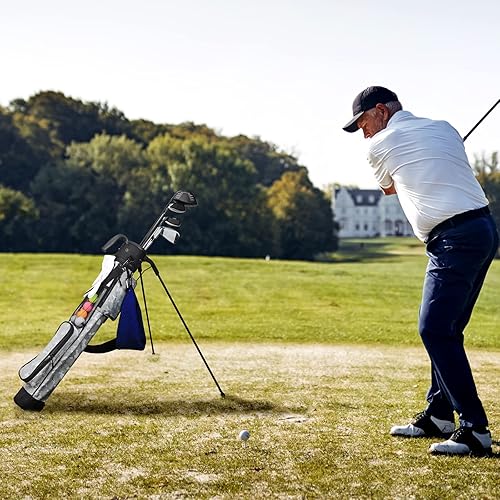 Miniatura 4 de Craftsman Golf Bolsa de golf ligera para el domingo con soporte, multicolor, perfecta para campo de conducción, par 3 campos