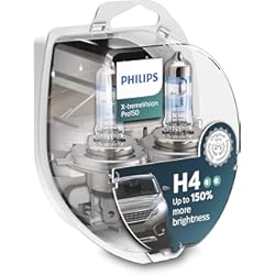Bombillas Freno Coche Philips X-tremeVision Pro150 H4 bombilla faros delanteros +150%, paquete doble