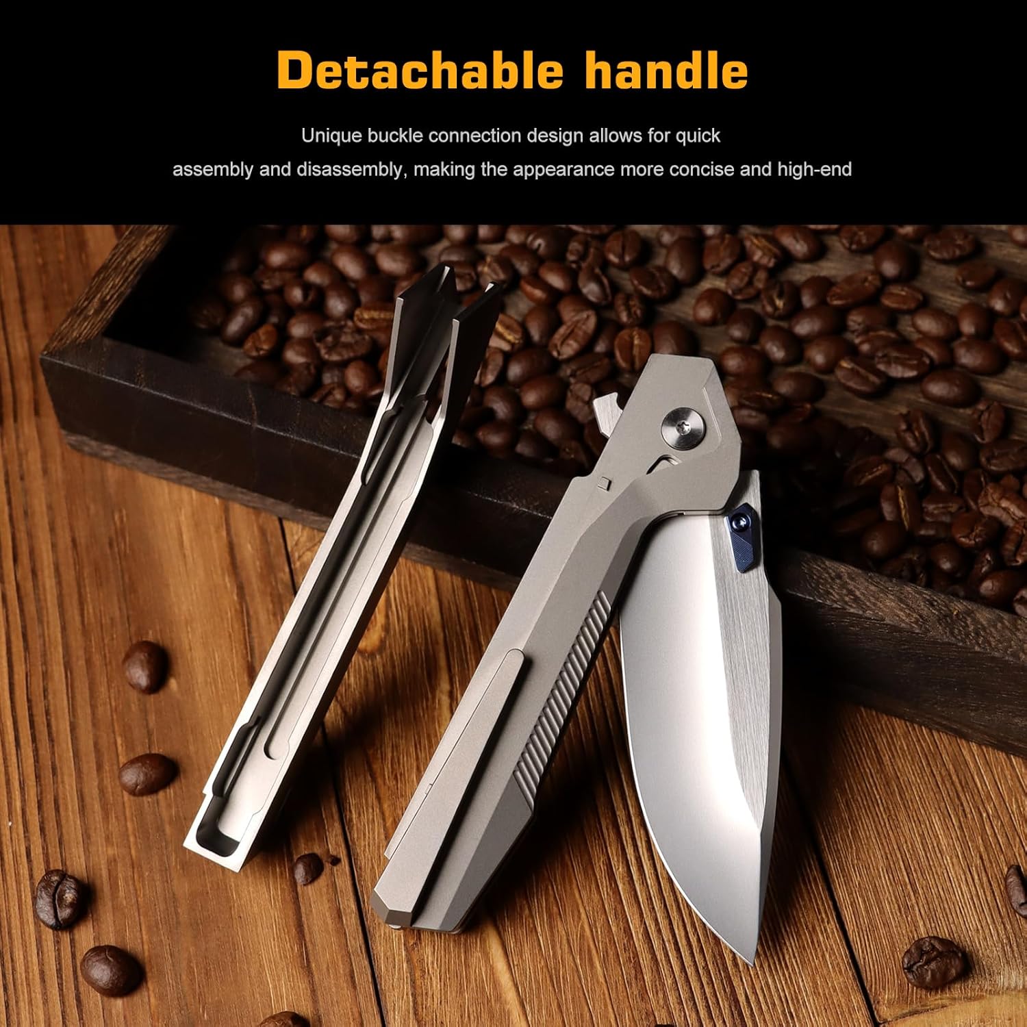 REMETTE RT-WK1 Disassembly Knife Titanium Handle M390 Blade WK1 (silver)