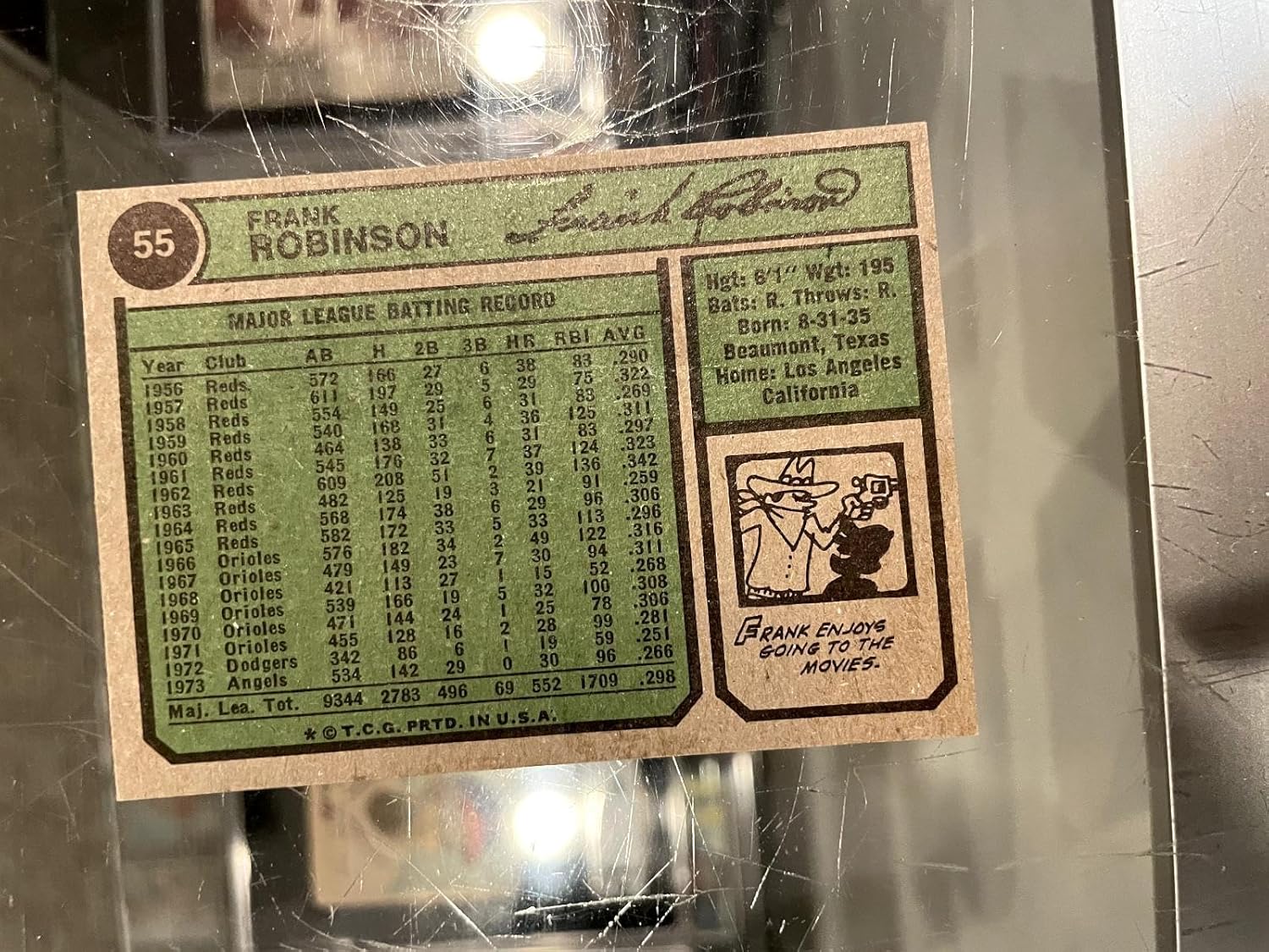 1974 Topps #55 Frank Robinson California Angels Baseball Card Nm/mt #2 - Slabbed Baseball Cards