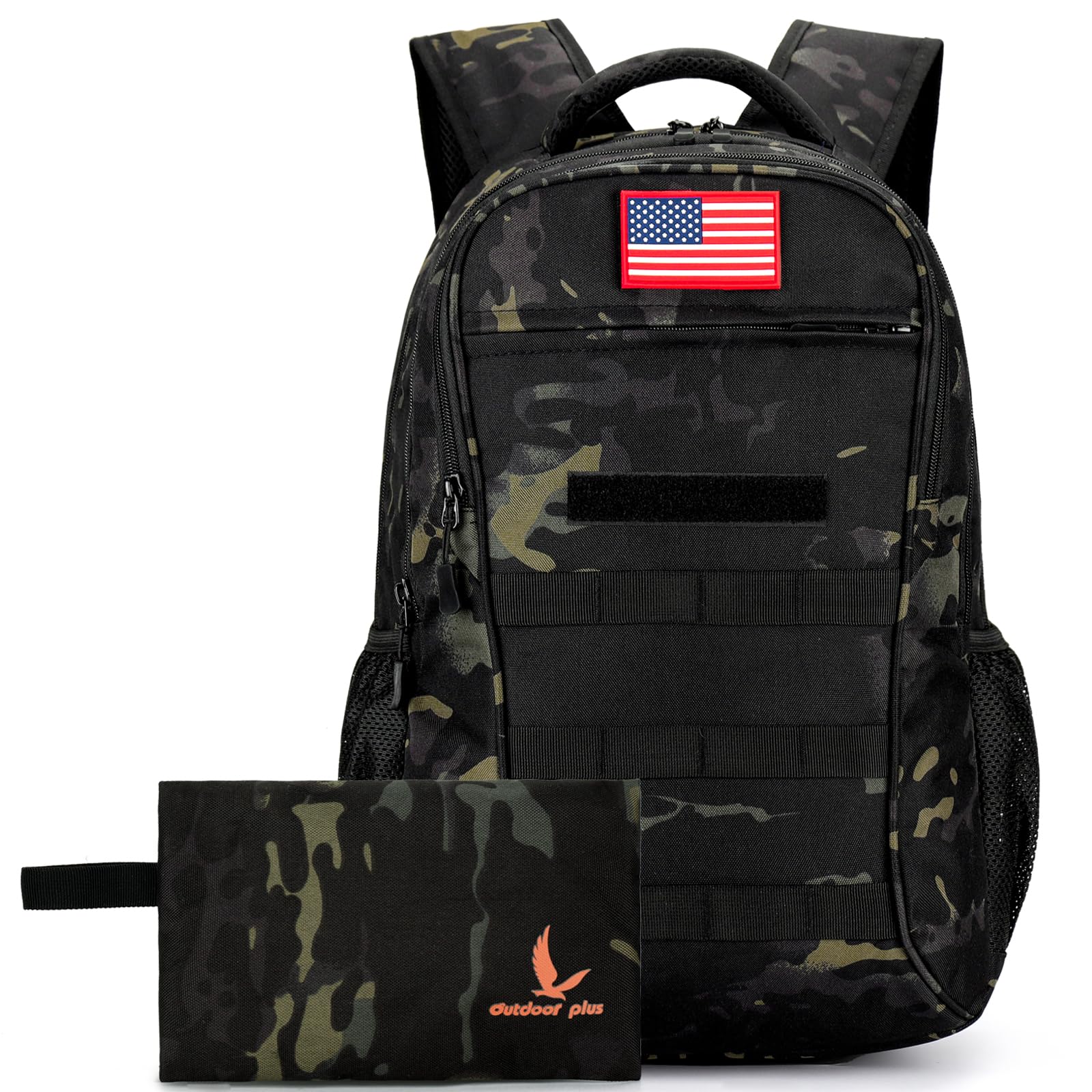 Camo Backpack for Boys School Kids Military Tactical Bookbag