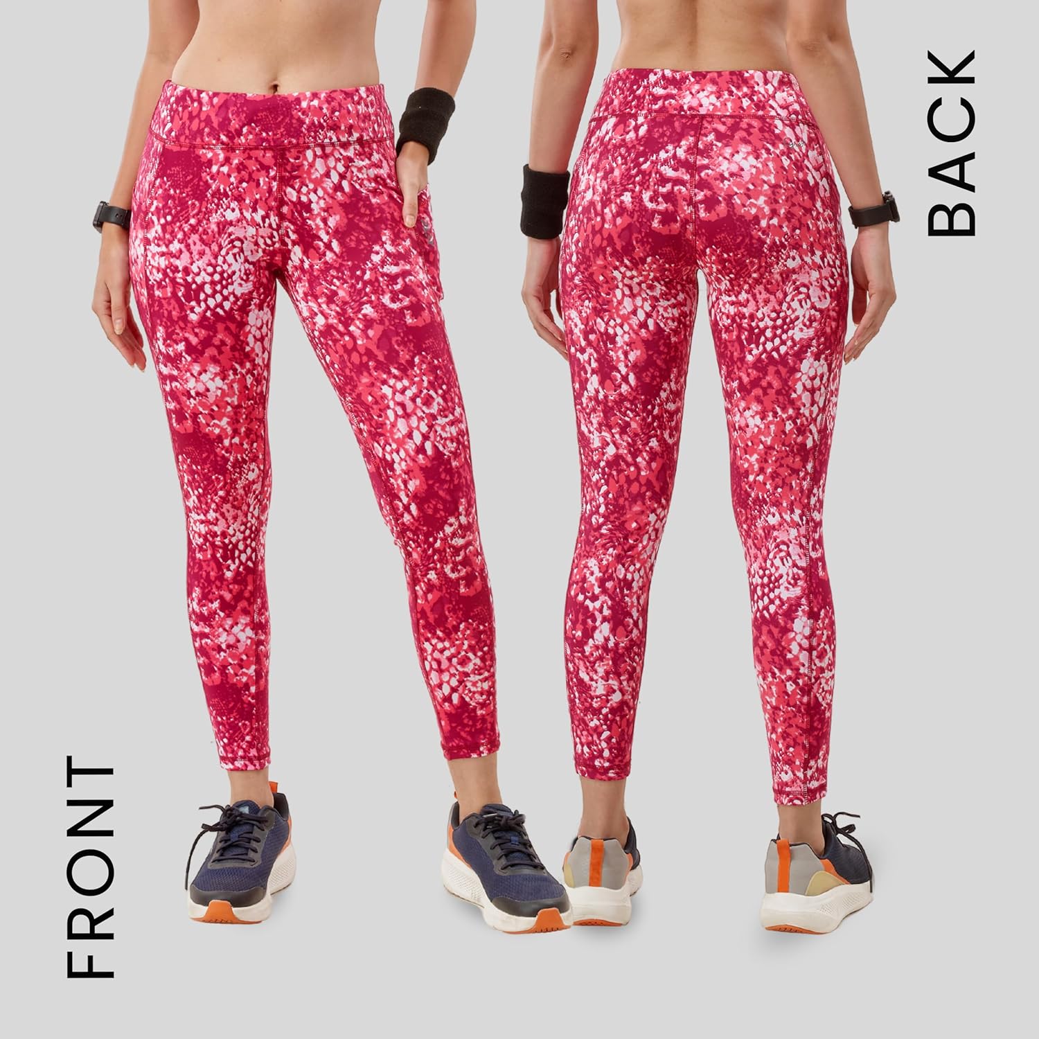 Dry Fit Women's Activewear Pants with Side Pockets | Stretchable Quick-Dry Workout Leggings Gym Yoga Pants