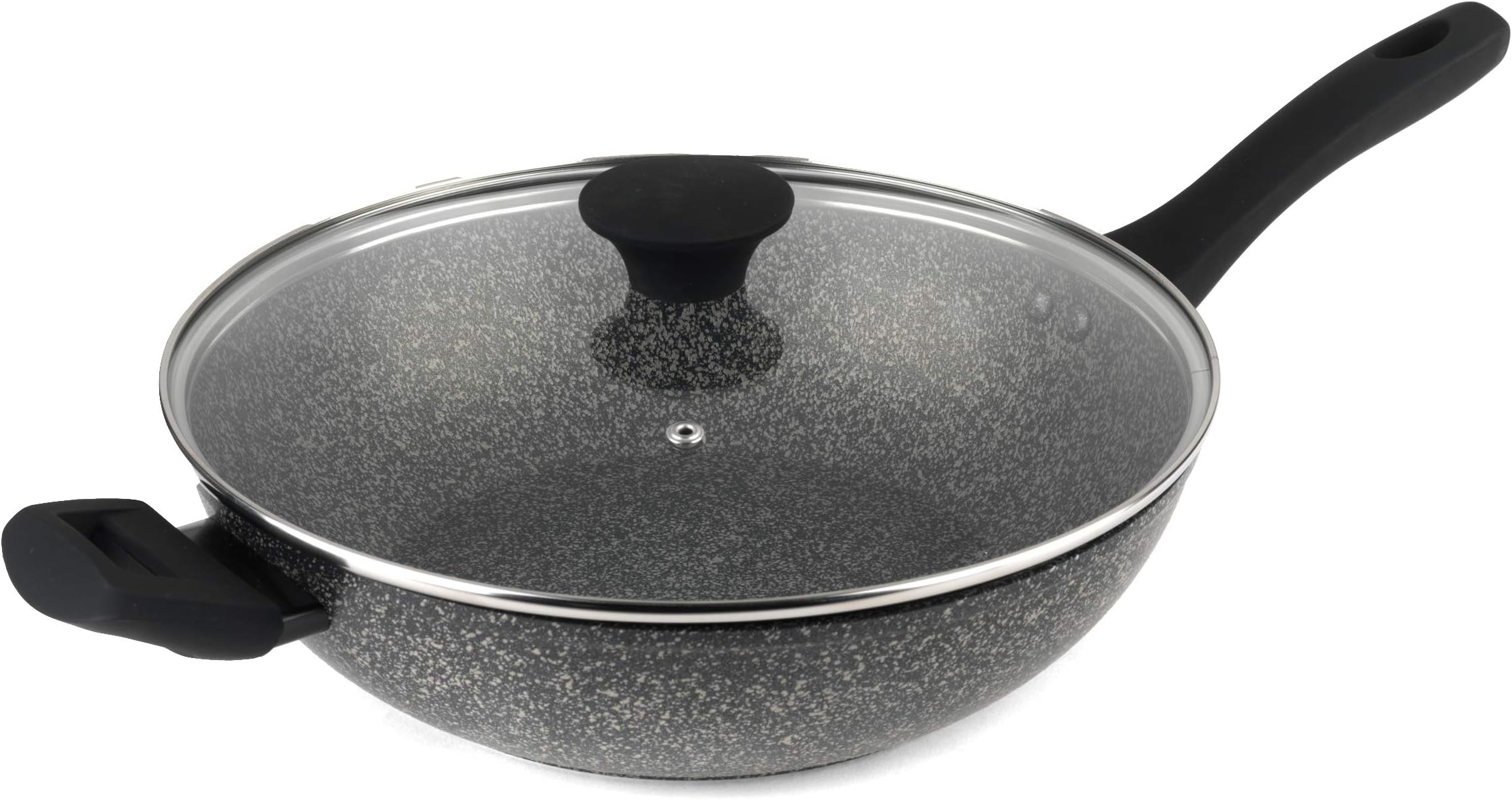 Salter BW05753S Megastone Collection NonStick Aluminium Wok, 28