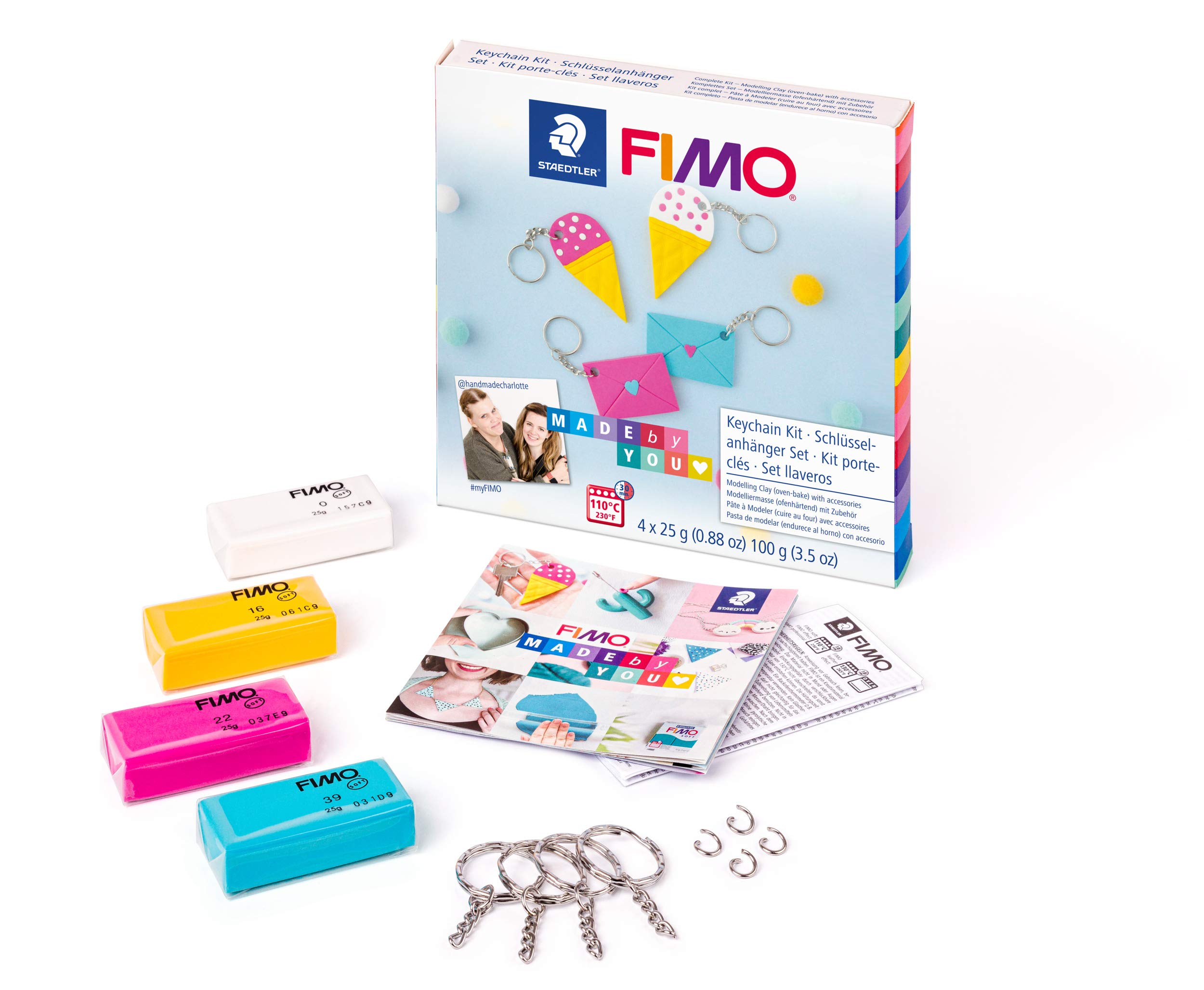 Staedtler FIMO, Kit De Pate U00e0 Modeler "Pony" Avec 4 Blocs De 42g, 1