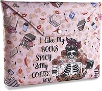 Vista 1 de LParkin Funda de libro con cremallera, protector de libro picante y helado, fundas de tela lavable para libros de bolsillo