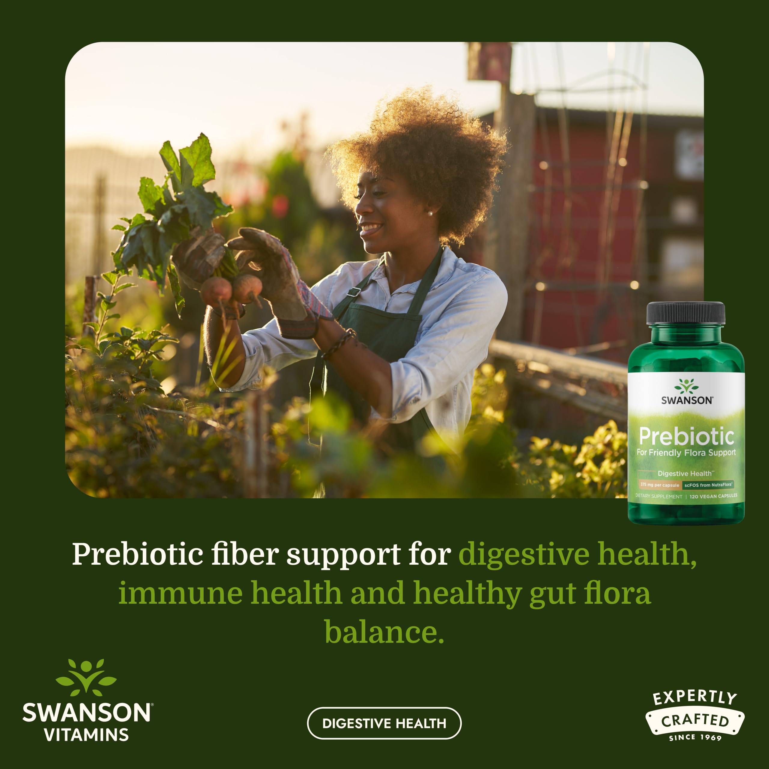 Swanson Prebiotic Fiber Capsules, 750 mg, 120 Vegan Capsules — Amazon image 2