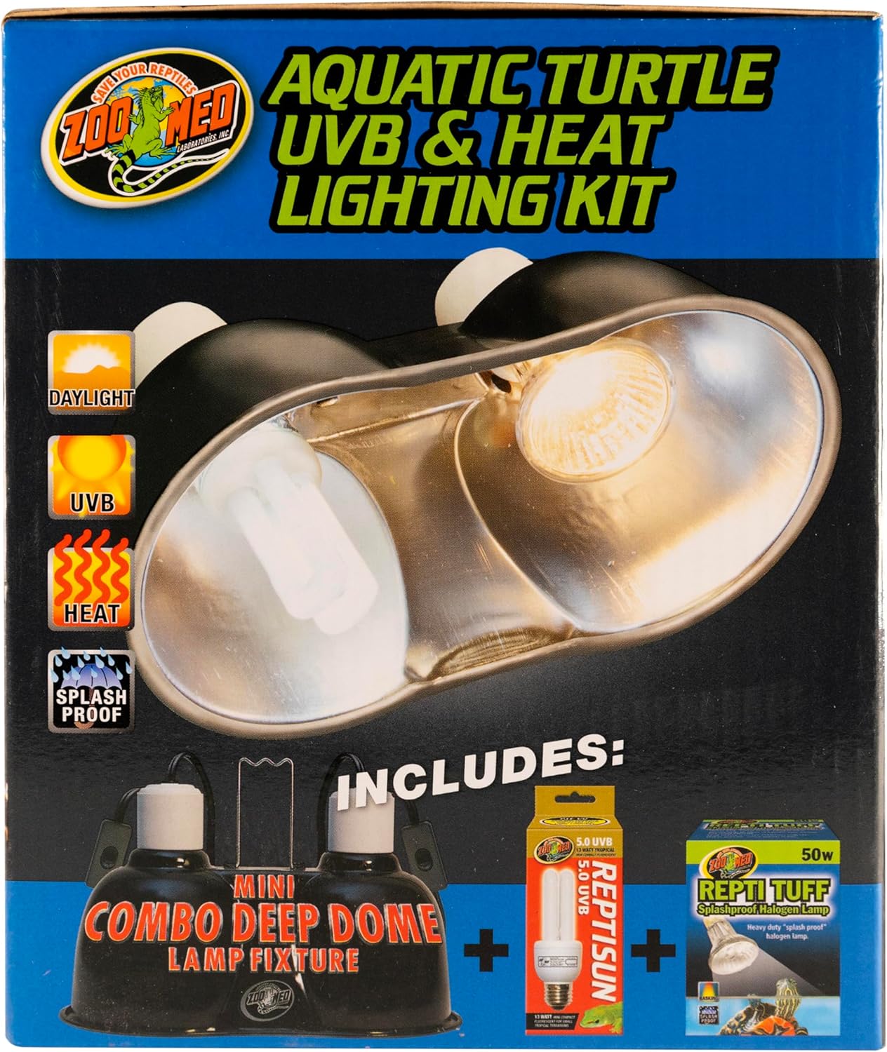 Zoo Med Aquatic Turtle UVB & Heat Lighting Kit