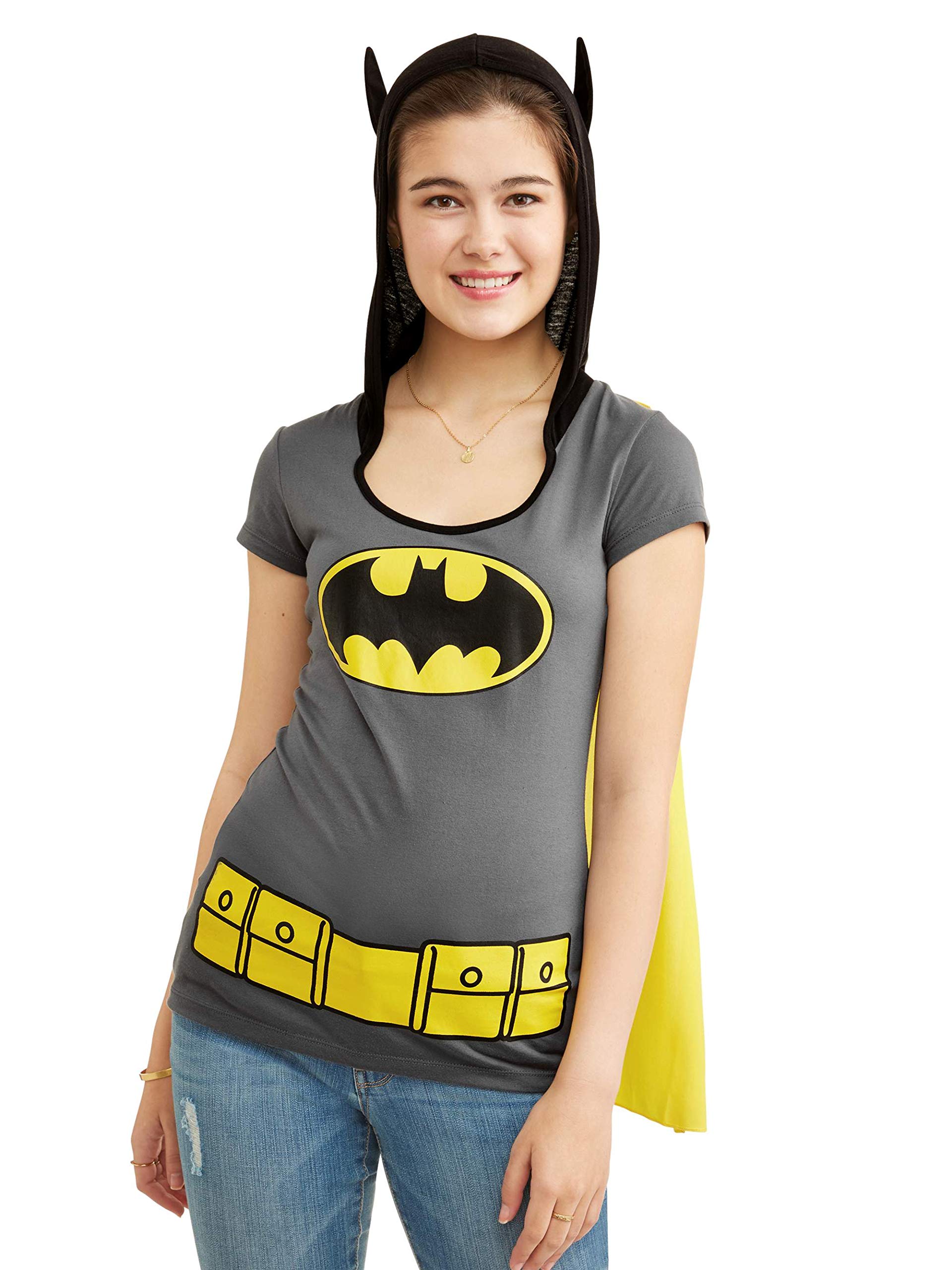 Batman Cape Official DC Comics Batman T-Shirt With Cape Licensed