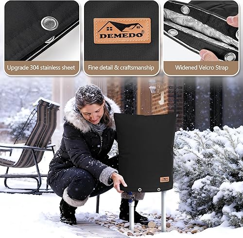 Vista 28 de Protección para prevención de reflujo, 53.34cmde ancho x 40.64cmde alto reflujo cubierta de invierno, bolsa de cubierta aislada para válvula de Arena