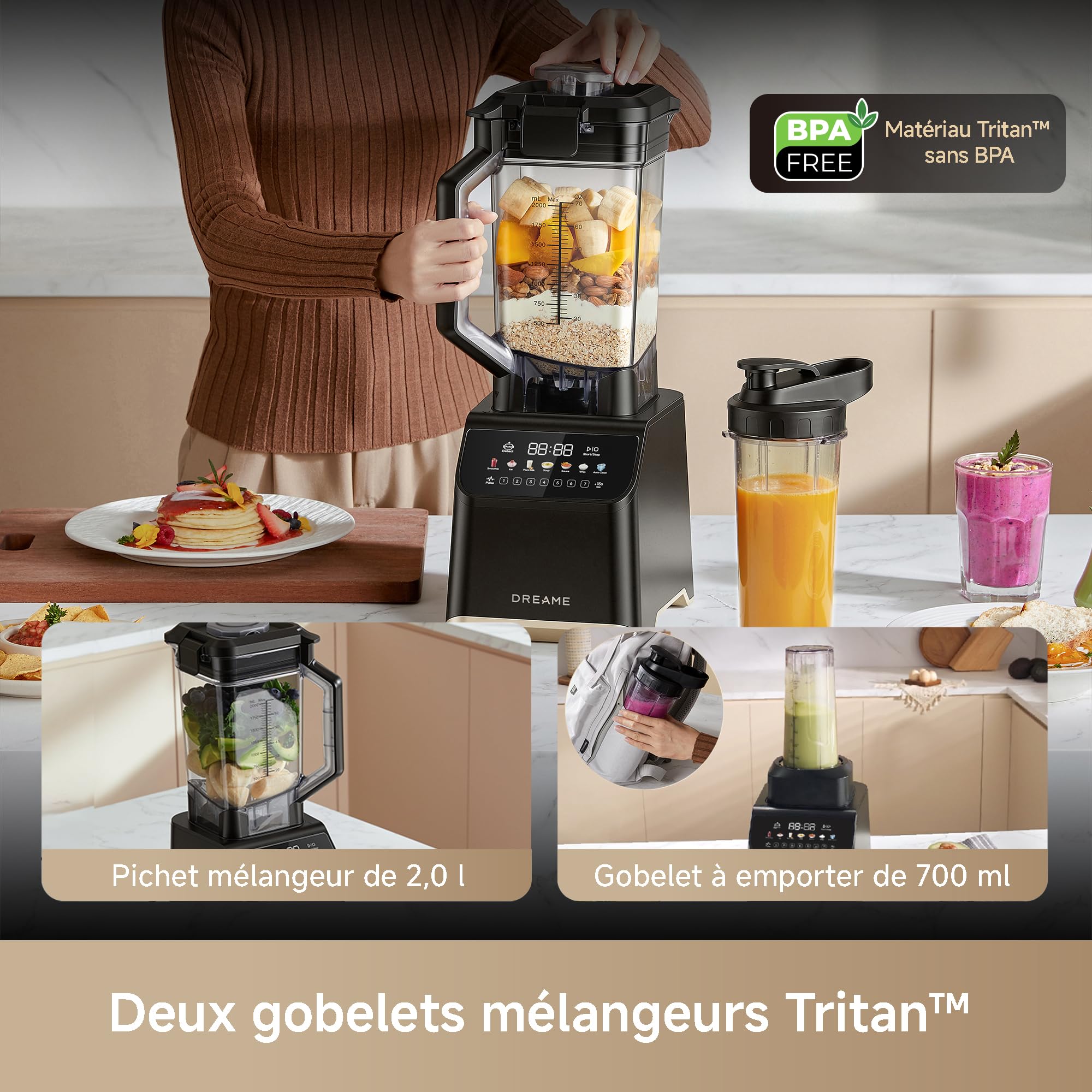 DREAME BlendLogic Blender puissant, techn iDetect