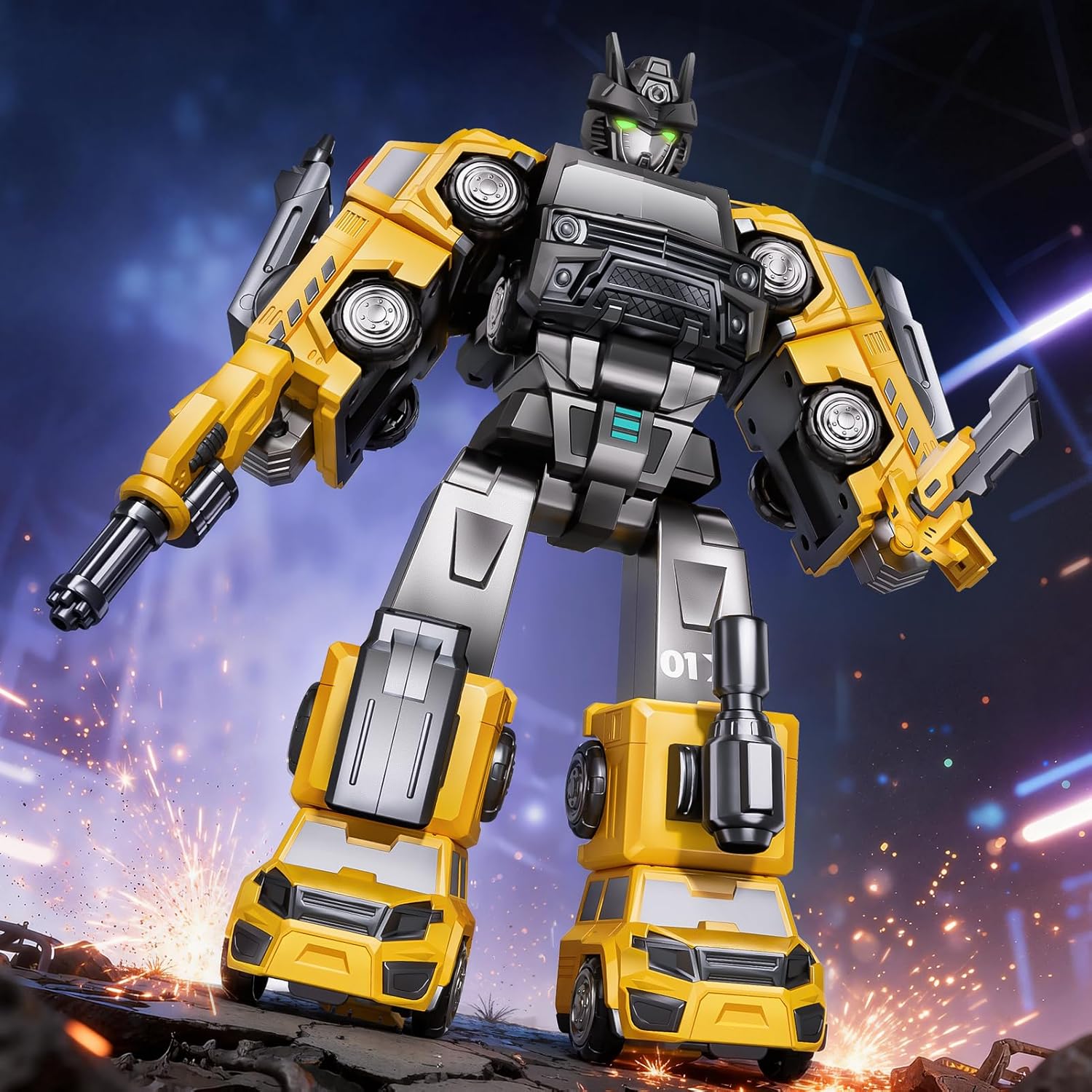 Gifts for 3 4 5 Year Old Boys, Toys for 3 4 5 Year Old Boys, 5-in-1 Transform Robot Toys for Boys 4-6, Easy DIY Assembly, 3 4 Year Old boy Birthday Gifts, Ideals Toys for Boys, Kids Toys
