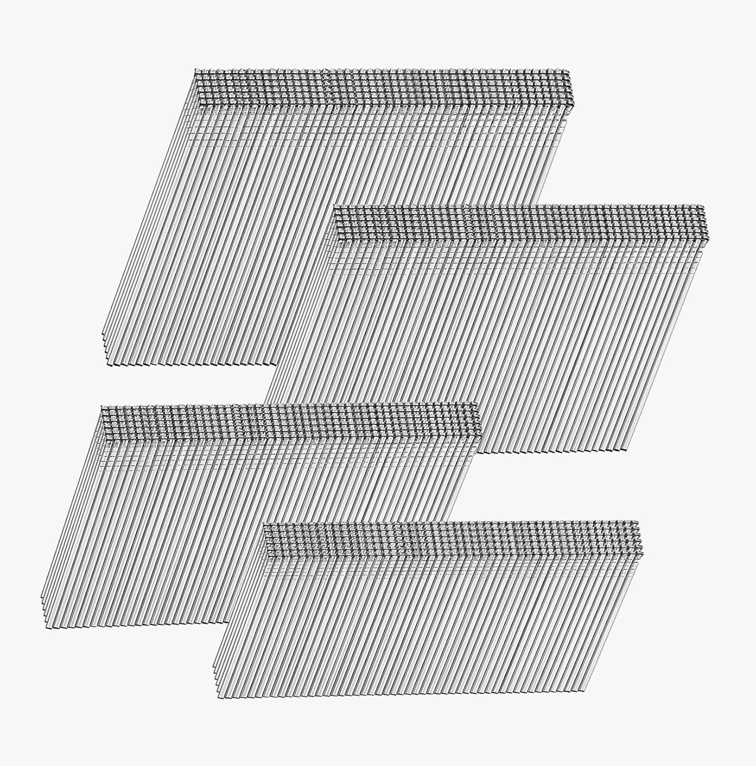 16 Gauge 304 Stainless Steel Angled Finish Nails,20-Degree,for 20 to 22 Degree of Pneumatic,Electric Angled Finish Nailer(2-1/2", 2",1-3/4",1-1/2",1-1/4",3000-Pack)