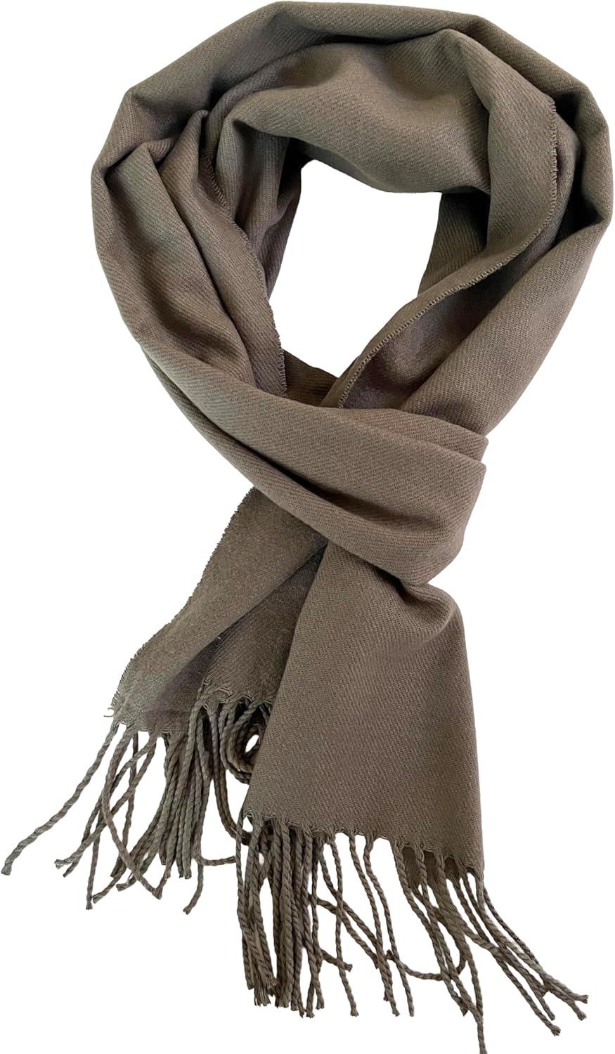 NY GOLDEN FASHION Unisex Winter Ultra Soft Cashmere Feel Scarf, Plain Solid Color Wrap, 72 x 12 inches - Image 2