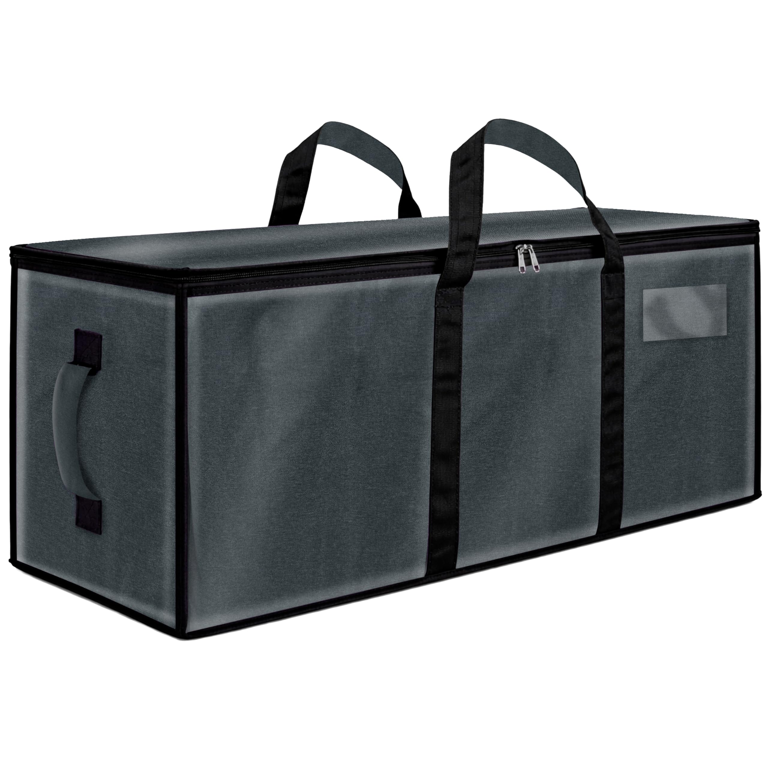 Storite Jumbo Super-Size 92 L Nylon Moisture Proof MultiPurpose Heavy Duty Storage Bag for Toys/Stationery/Blankets/Clothes/Moving Bags With Strong Reinforced Handles Rectangular (87x26x36 cm), Grey-image-24