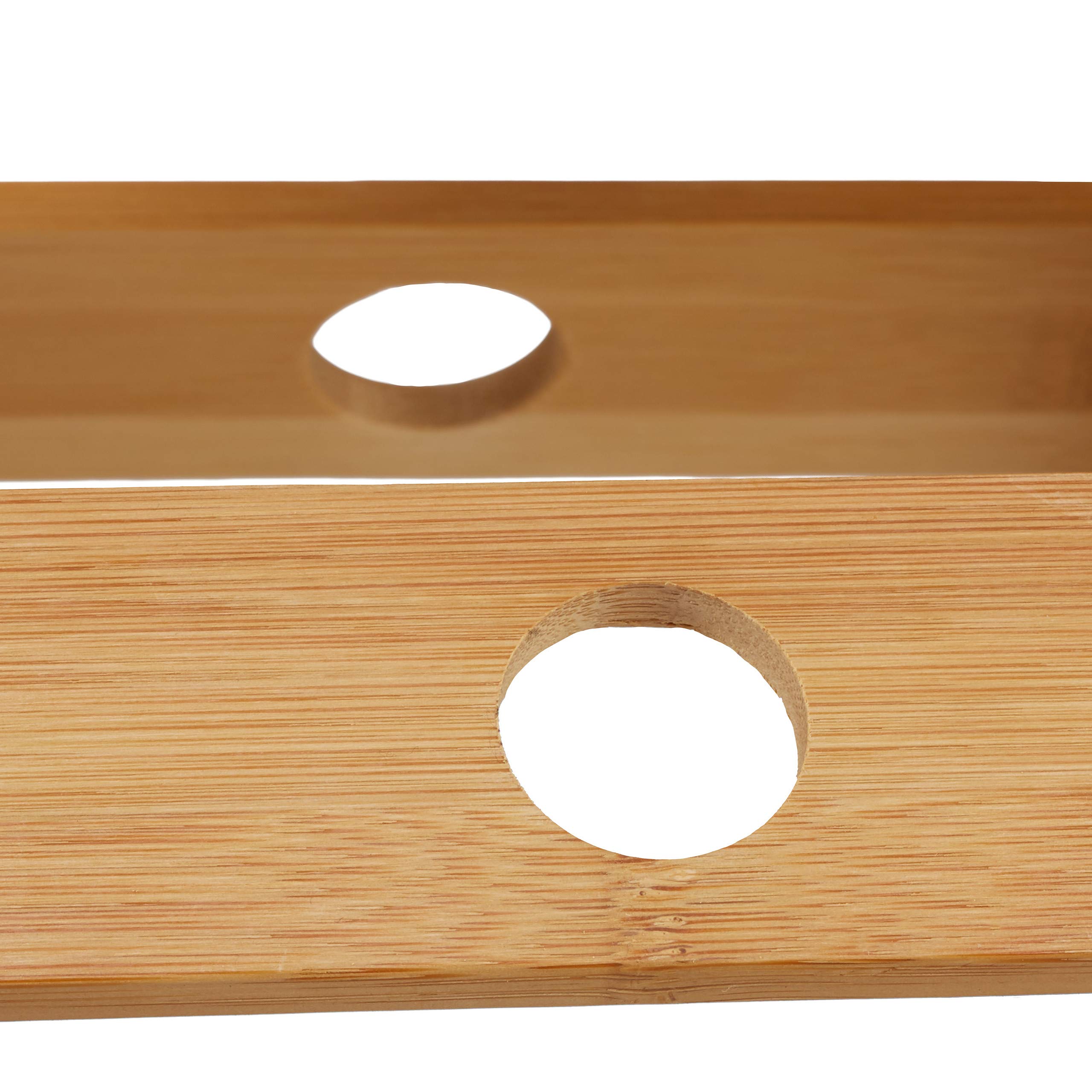 Relaxdays Sgabello Pieghevole, Accessori da Bagno in bambù, Resistente all’umidità, Panca,HLP 31,5x27,5x28,5 cm,Naturale