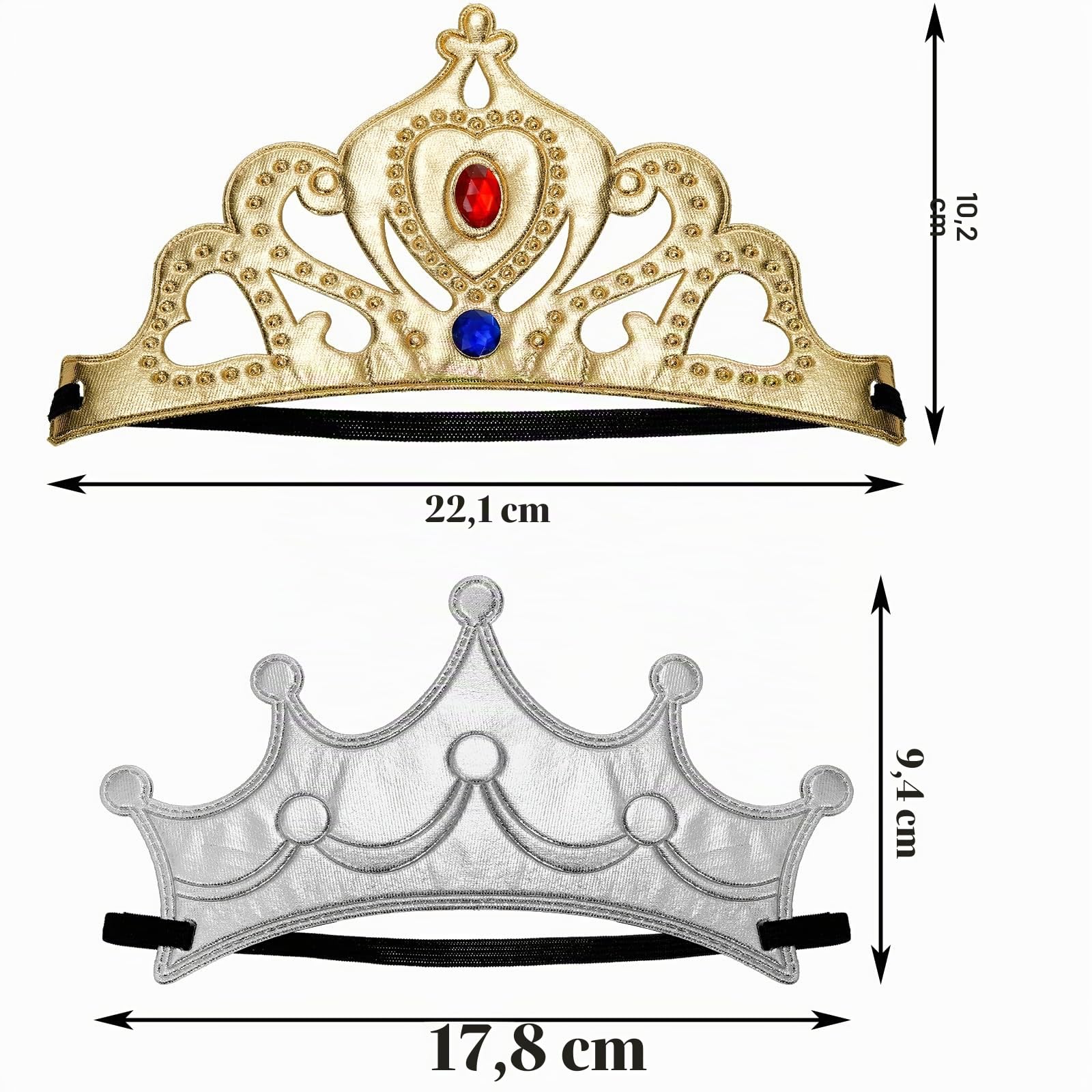 Okllen Lot de 31 diadèmes et couronnes en mousse autocollantes pour enfants, fabriquez vos propres accessoires avec diamants