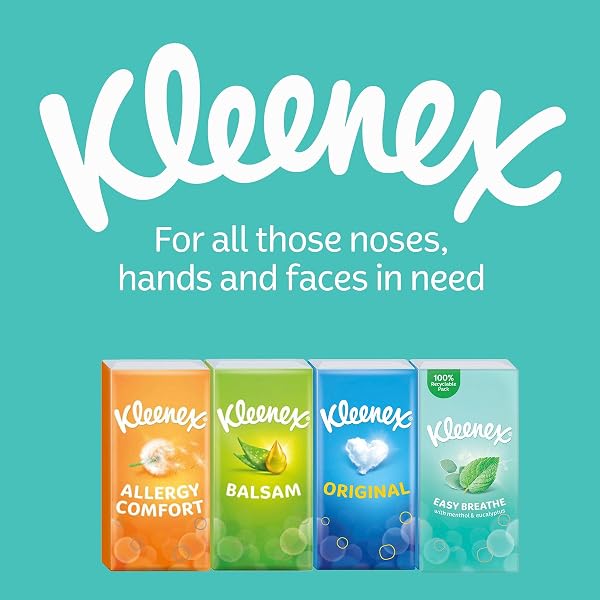 Kleenex® Easy Breathe Travel Pocket Tissues - Natural Menthol and Eucalyptus - 6 Pocket Packs - 5