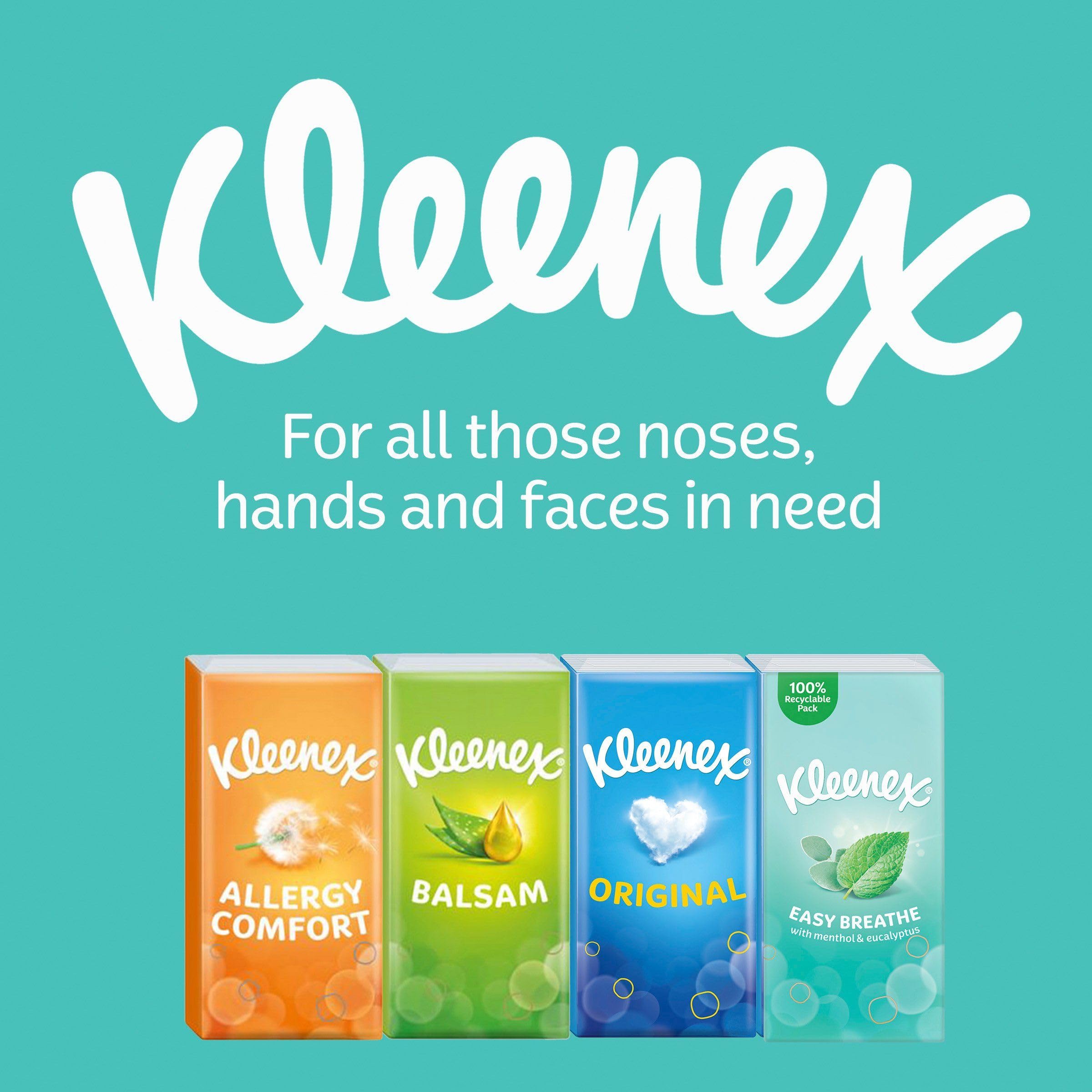 Kleenex® Easy Breathe Travel Pocket Tissues - Natural Menthol and Eucalyptus - 6 Pocket Packs — view 5