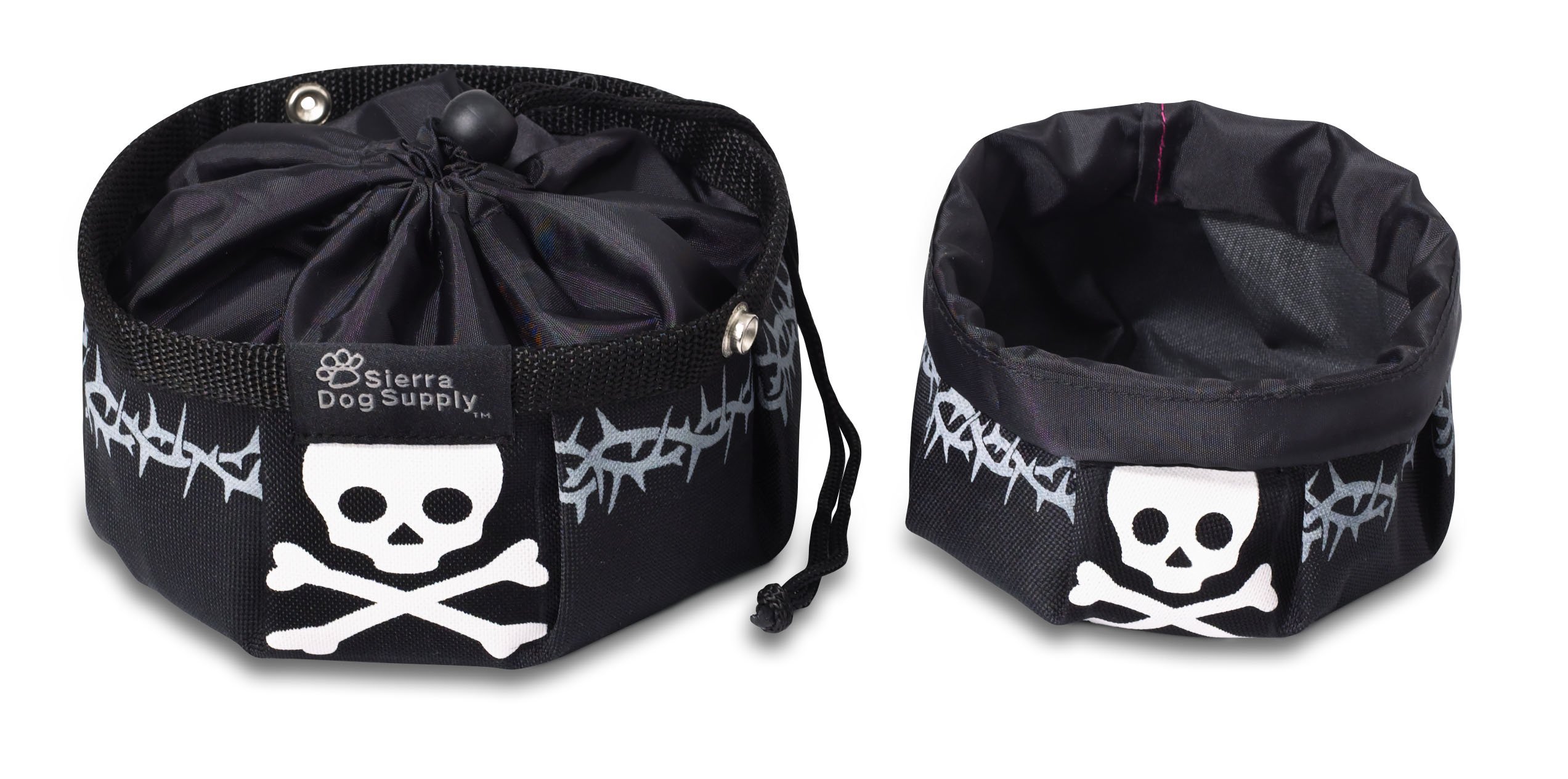 Doggles Dog Travel Bowl, Small, Black