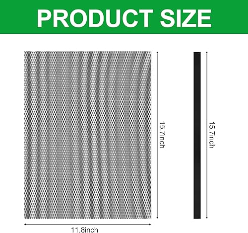 Miniatura 2 de 6 piezas de 15.73 x 11.81 pulgadas (15.748 x 11.811 in) cubierta de ventilación magnética para bricolaje, cubierta de ventilación de registro negra
