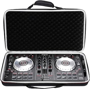 L LTGEM Case for DJ Controller,Black | Compatible with Pioneer DJ DDJ-400 / DDJ-SB3 SB2 or DDJ-RB 2-Channel Controller