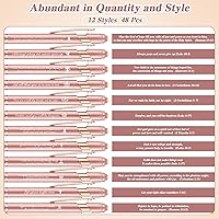 Vista 3 de Chuangdi 48 bolígrafos con versículo bíblico, bolígrafos cristianos, con citas inspiradoras a granel, bolígrafos de escritura bíblica, bolígrafos