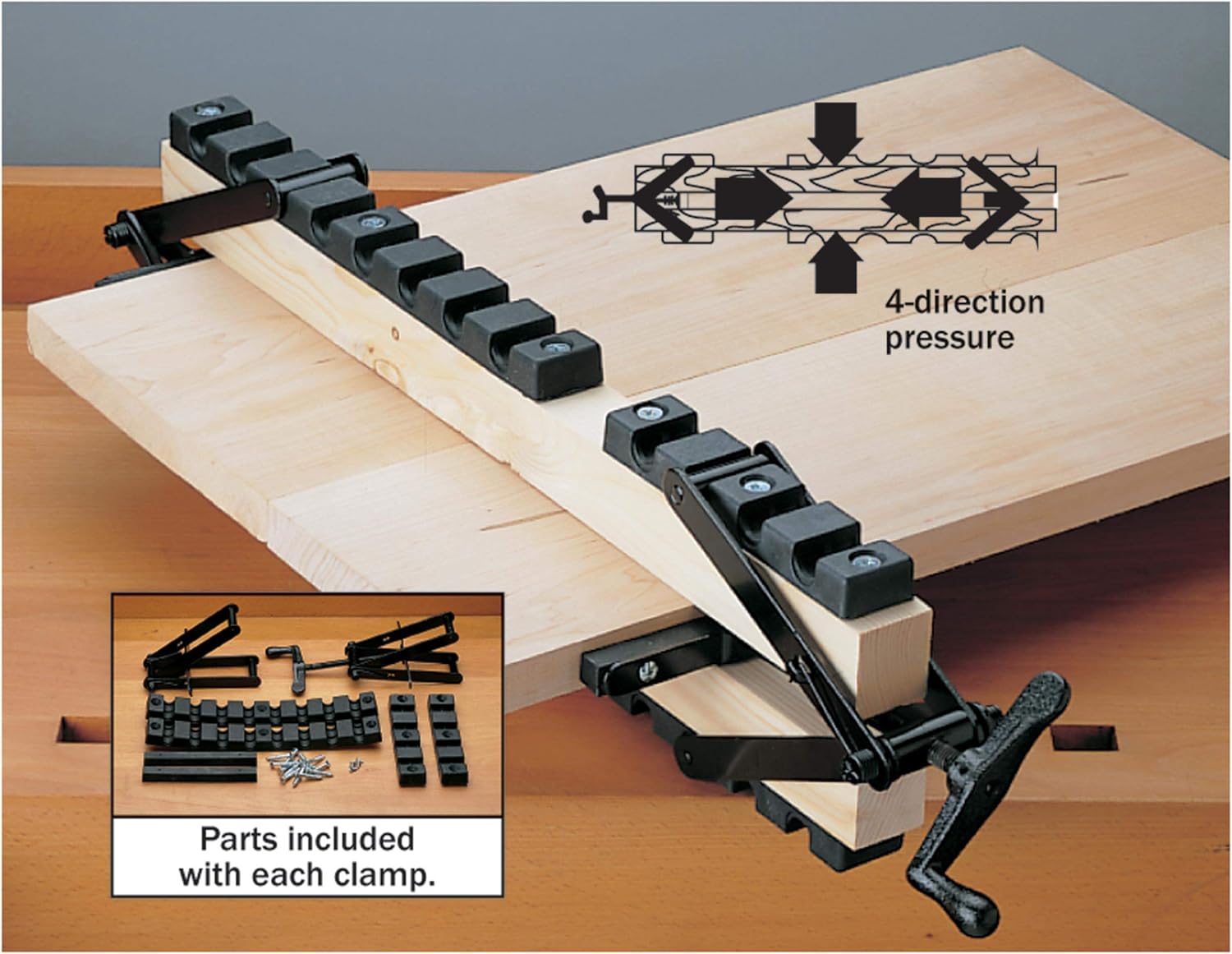 Woodriver Clamping System Replacement Bars, Long, (2)