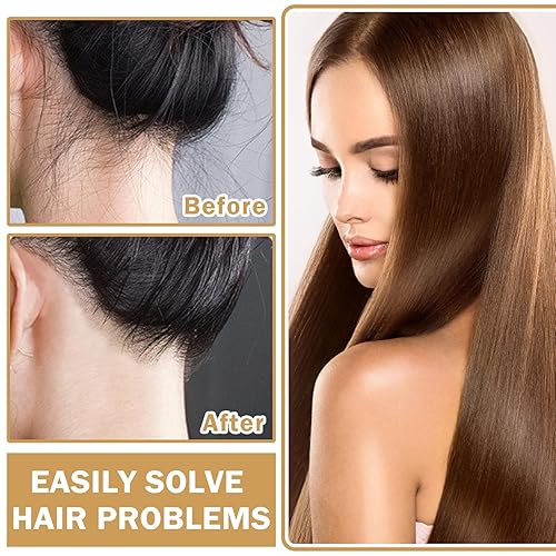 Miniatura 3 de CAHIUYOA Varilla de cera para el cabello, barra de cera para el cabello para Flyaways, 3 cepillos de control de bordes, palillos para cabello de