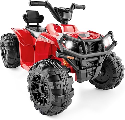 Miniatura 1 de Best Choice Products ATV eléctrico de 12 V para niños, juguete de 4 ruedas con audio Bluetooth, velocidad máxima de 2.4 mph, neumáticos con pisadas,
