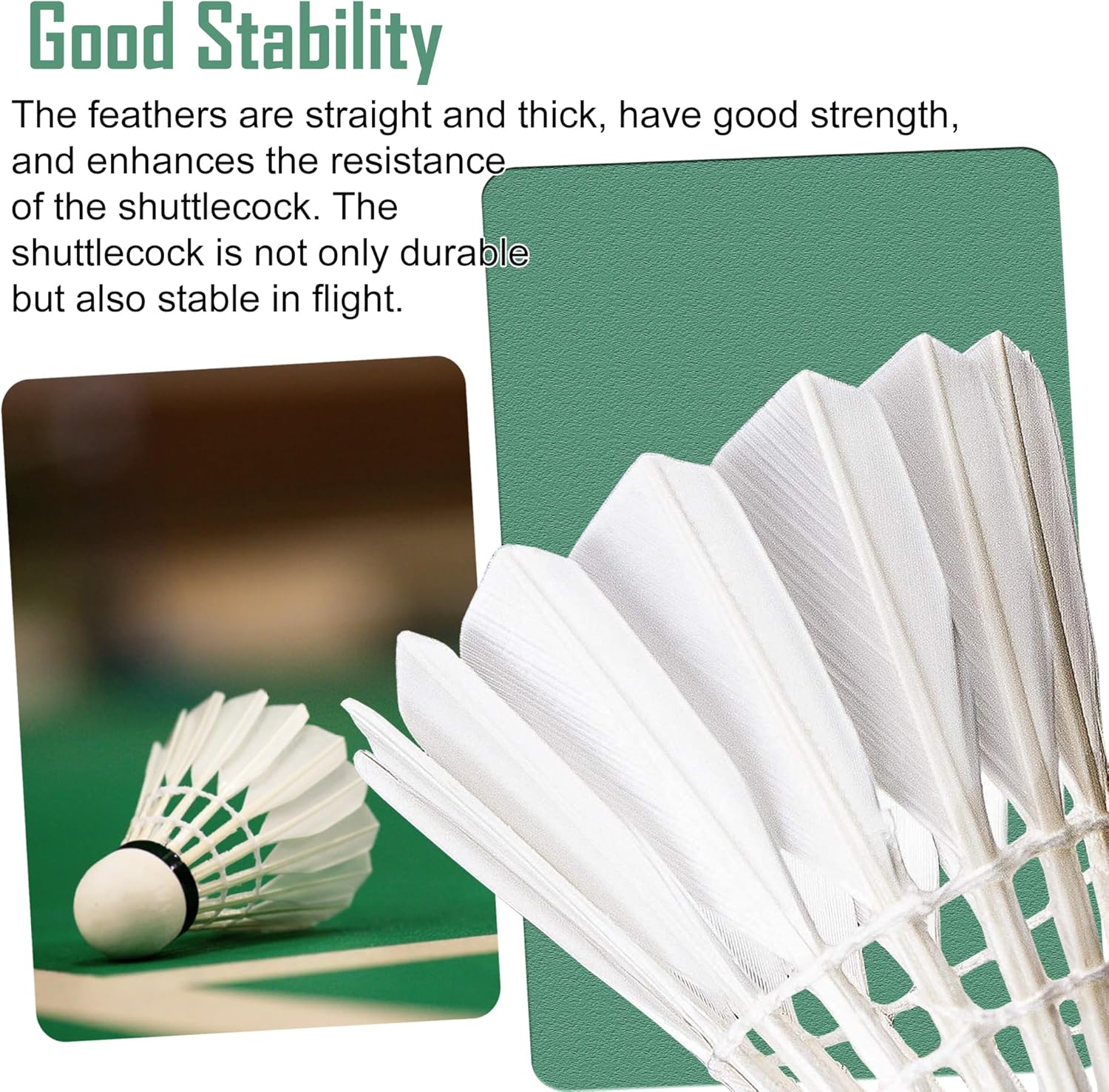 Senston A30 Badminton Shuttlecocks Sports Birdies Shuttlecock for Outdoor Indoor Sports Activities Badminton Birdies with High Stability and Durability Badminton Ball