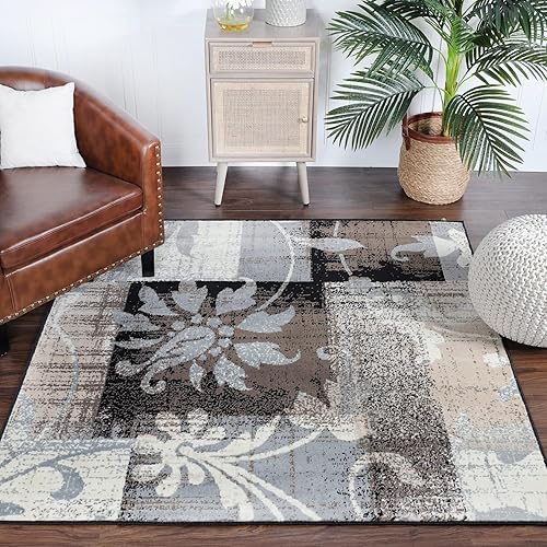 Miniatura 103 de Superior Alfombra interior con respaldo de yute, perfecta para entrada, oficina, sala de estar/comedor, dormitorio, cocina, piso, decoración moderna