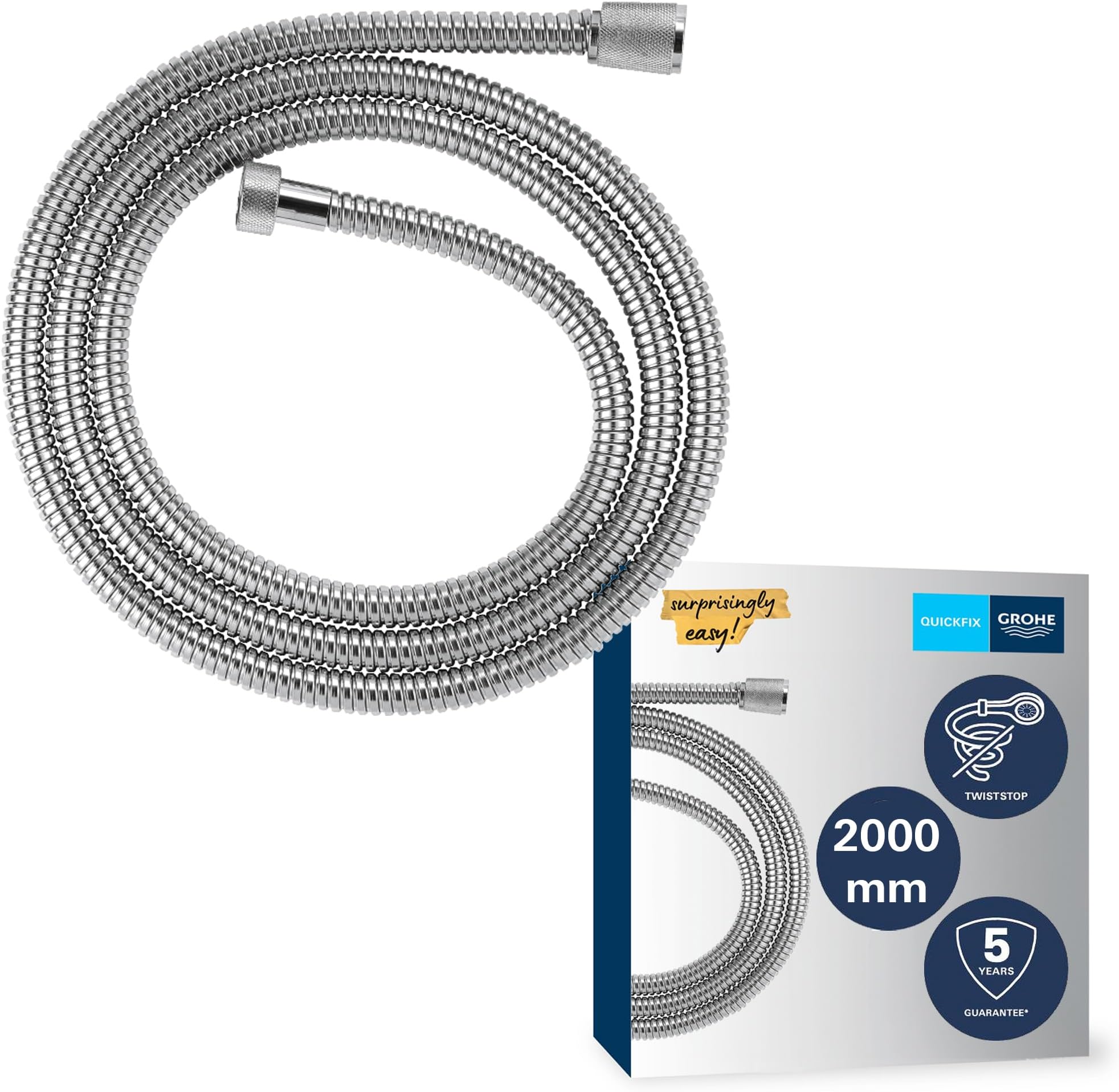 Shower Hose 2m Stainless Steel 79 Inchs Extra Long Shower Hose Chrome